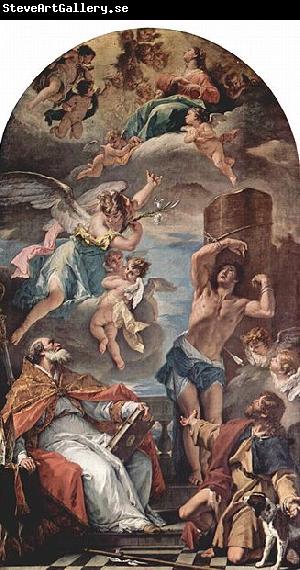 Sebastiano Ricci Maria in Gloria mit Erzengel Gabriel und